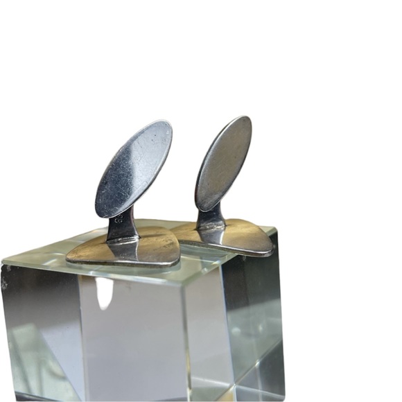 DANISH STERLING Godtfred B.Brøchner 830 Silver Vintage Articulated Modernist - Picture 6 of 11